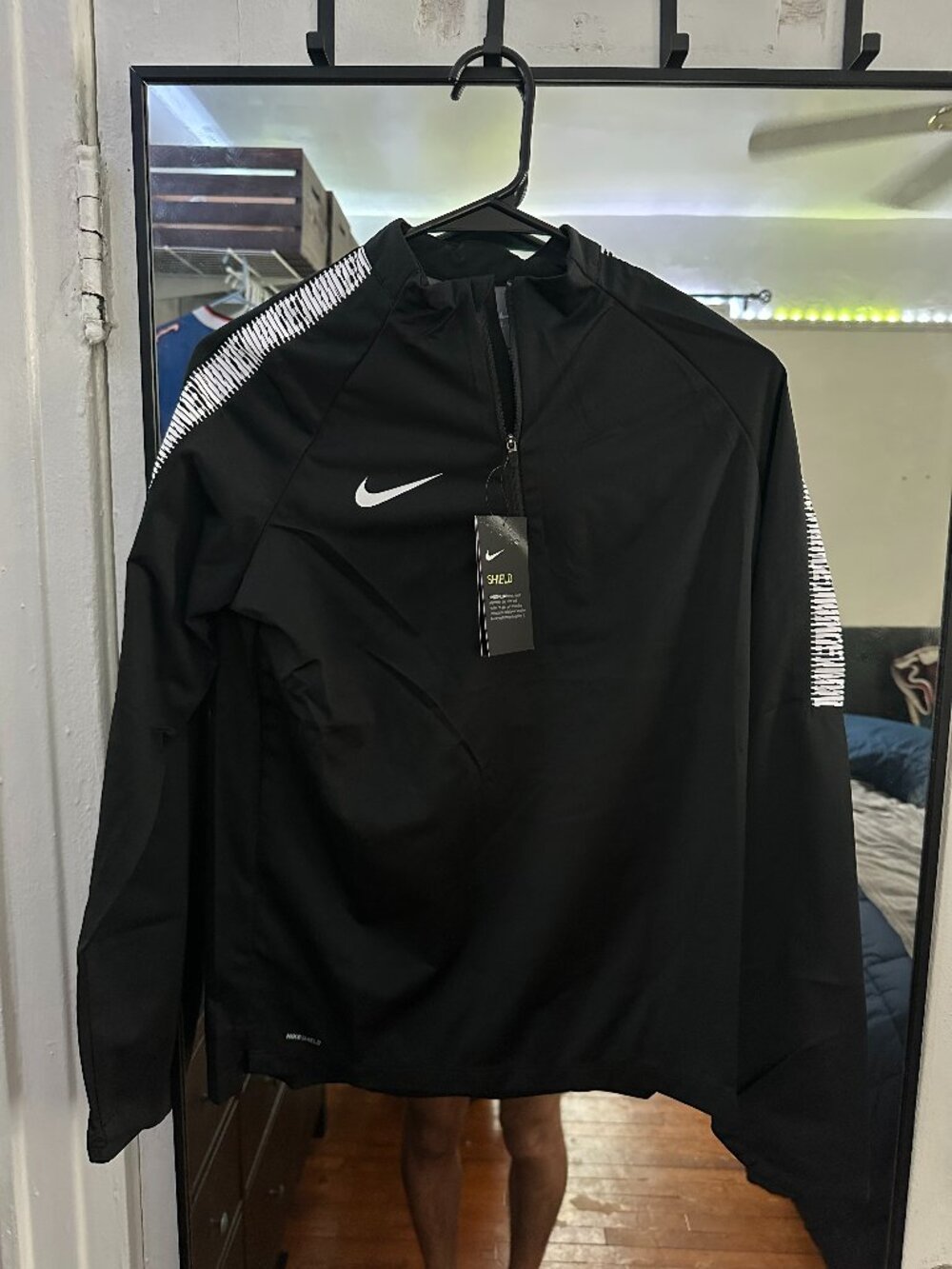 NWT Nike Shield Squad Drill Top YOUTH Black / White - Futbol / Soccer